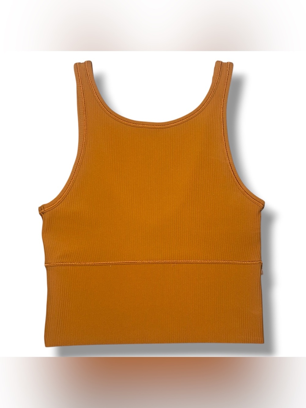 Lululemon Power Pivot Tank Top Size 0 Ribbed Reversible Copper Brown Sports Bra